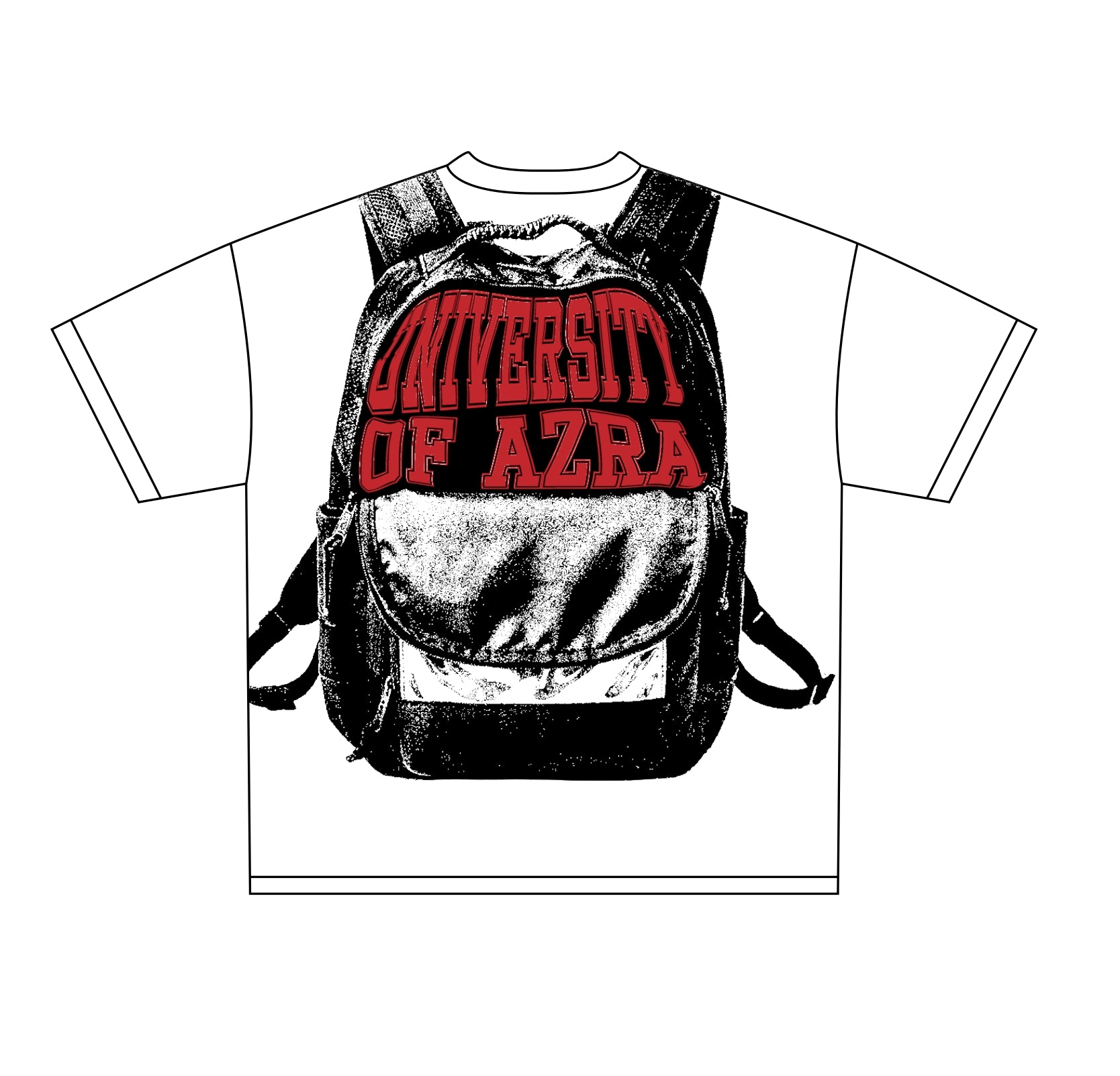 UNIVERSEITY OF AZRA TEE [WHITE]